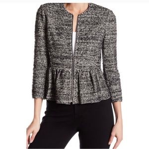 Rebecca Taylor zip peplum jacket size 6